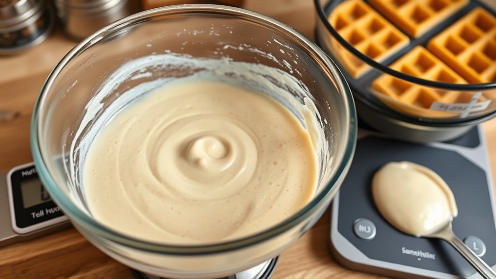 hydration controls waffle texture