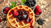 iron rich breakfast waffle
