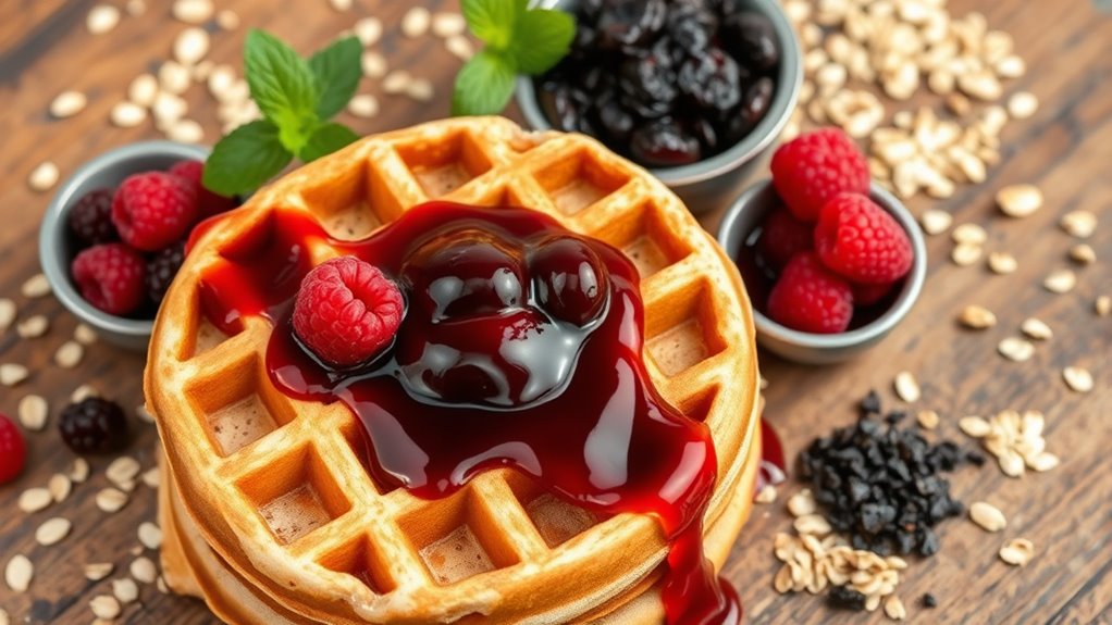 iron rich breakfast waffle