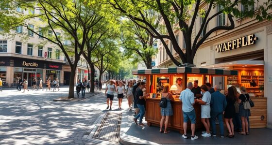 optimal waffle kiosk placement