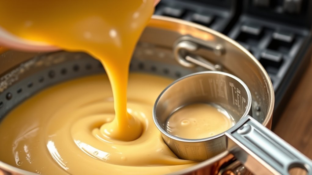 perfect waffle batter balance