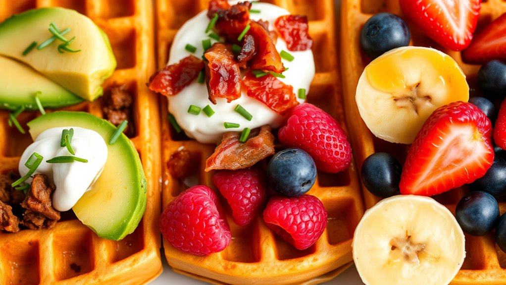 savory waffles topping ideas
