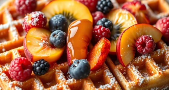 seasonal fruit waffle ideas