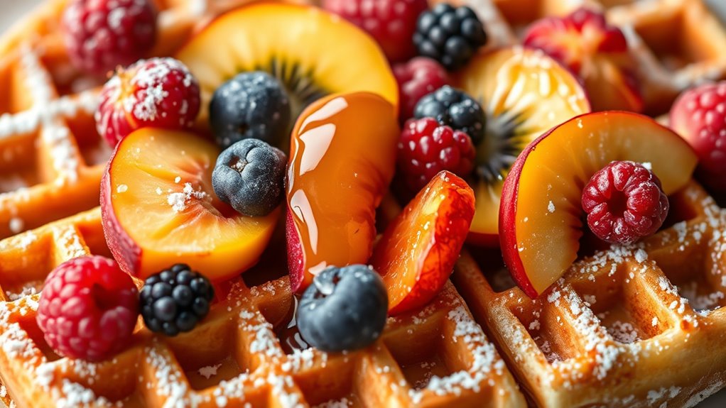 seasonal fruit waffle ideas
