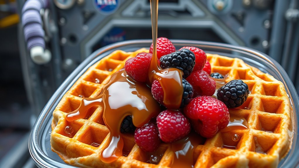 space waffles innovative microgravity cooking