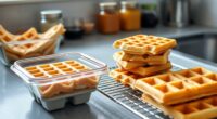 storing waffles for week