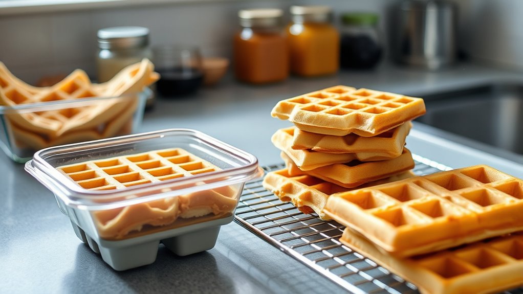 storing waffles for week