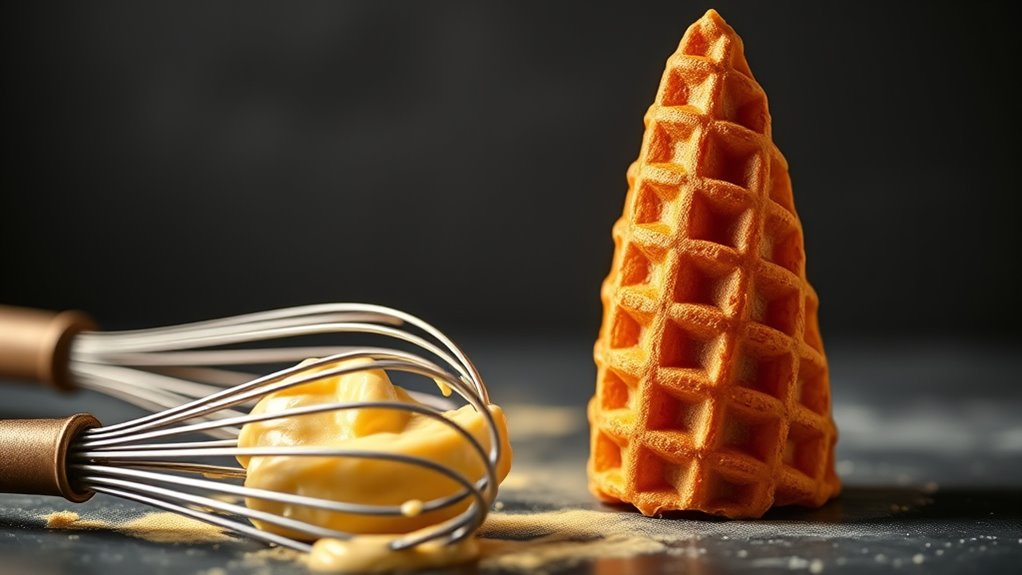 waffle cone batter tips