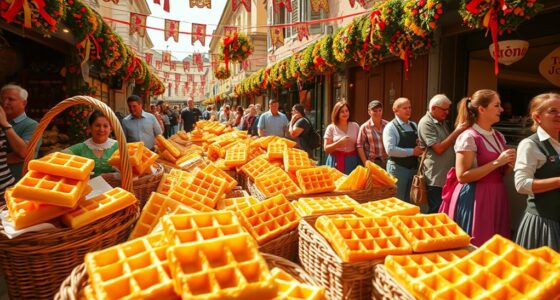 waffles as festive symbols