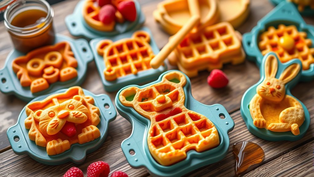 animal shape waffle mold collection