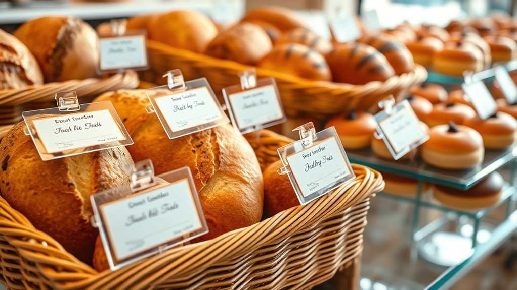 bakery price tag holders