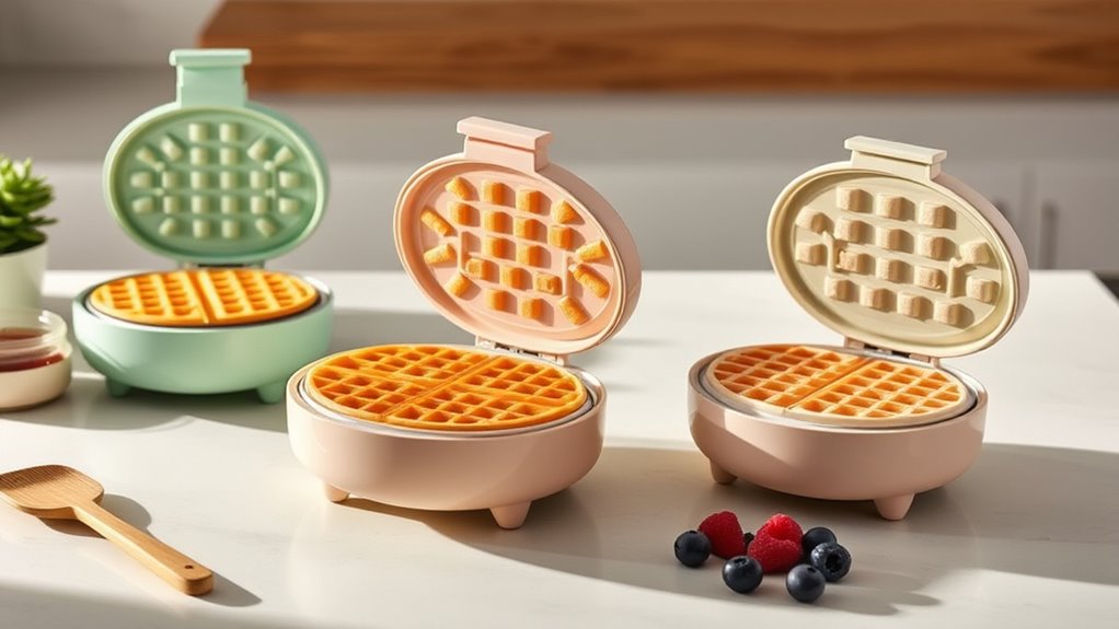 ceramic waffle maker features