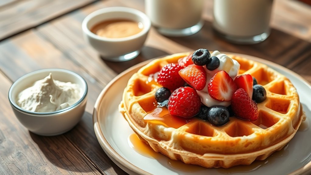 choose nutritious suitable waffles