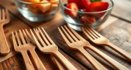 eco friendly compostable dessert forks