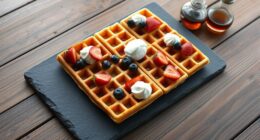 elegant slate breakfast platters
