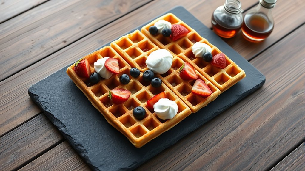 elegant slate breakfast platters