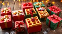 festive waffle gift boxes