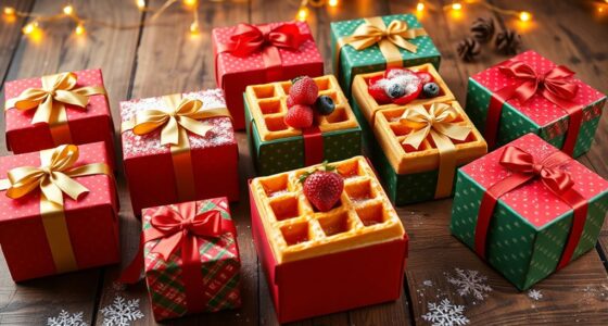 festive waffle gift boxes