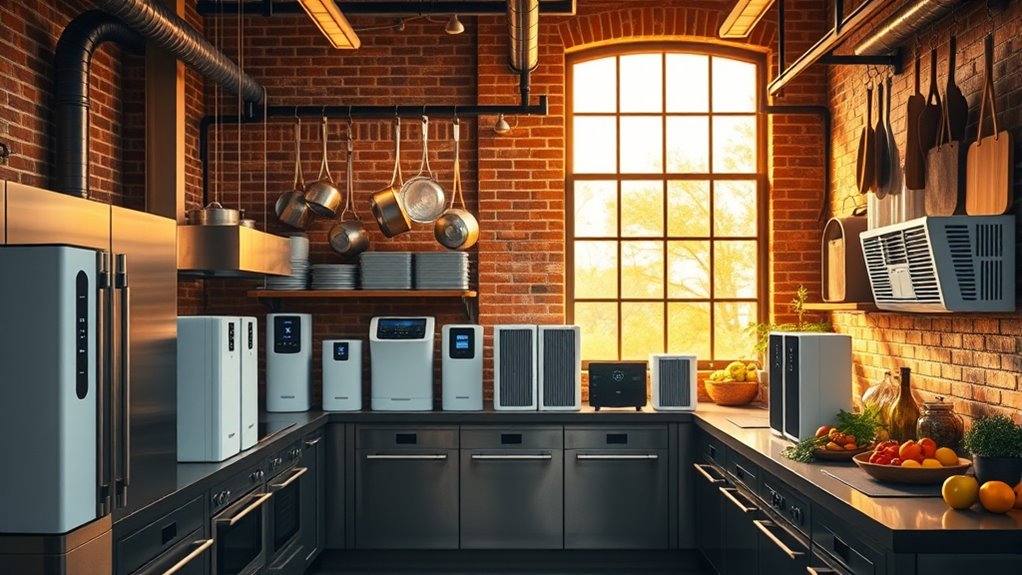 industrial kitchen air purifiers