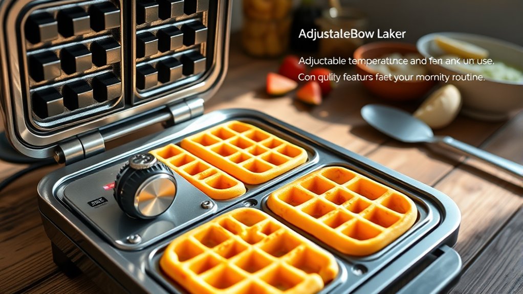 key waffle maker features