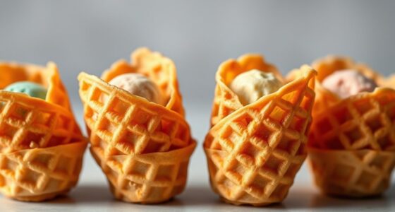 mini waffle cone sleeve options