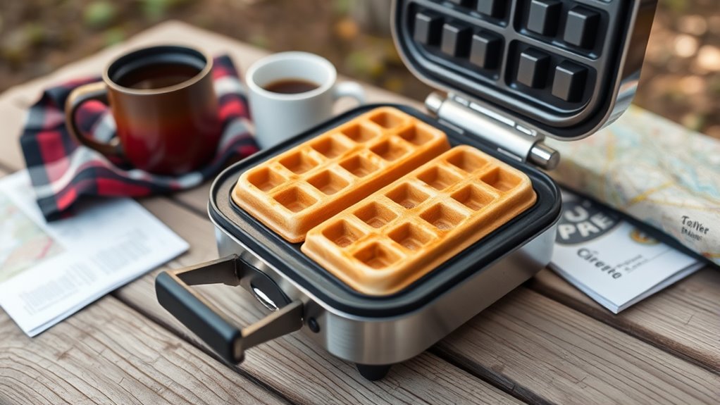 portable camping waffle maker