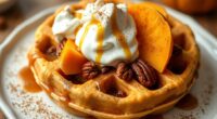 pumpkin spice waffle topping ideas