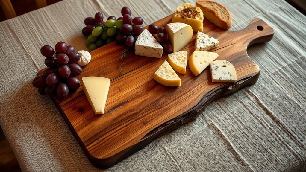 rustic wooden serving boards