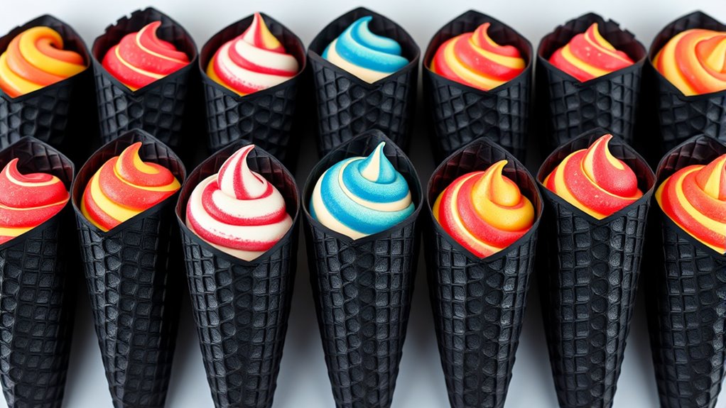 stylish black cone sleeves