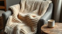 stylish cozy waffle blankets