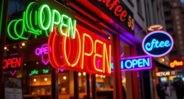 top caf led open signs