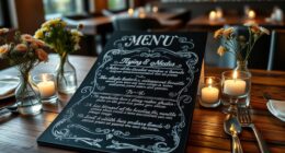 top chalkboard menu picks