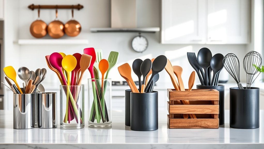 top counter utensil storage
