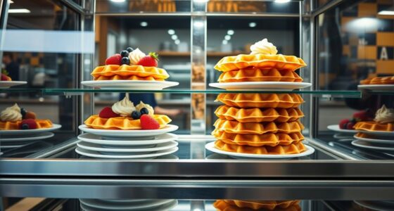 top counter waffle display cases
