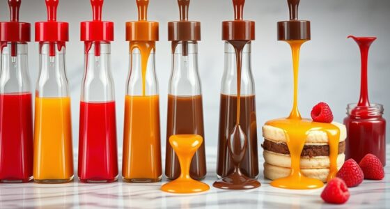 top dessert sauce bottles