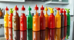 top flip condiment bottles
