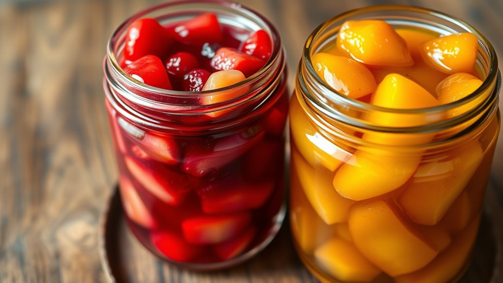 top fruit compote topping jars
