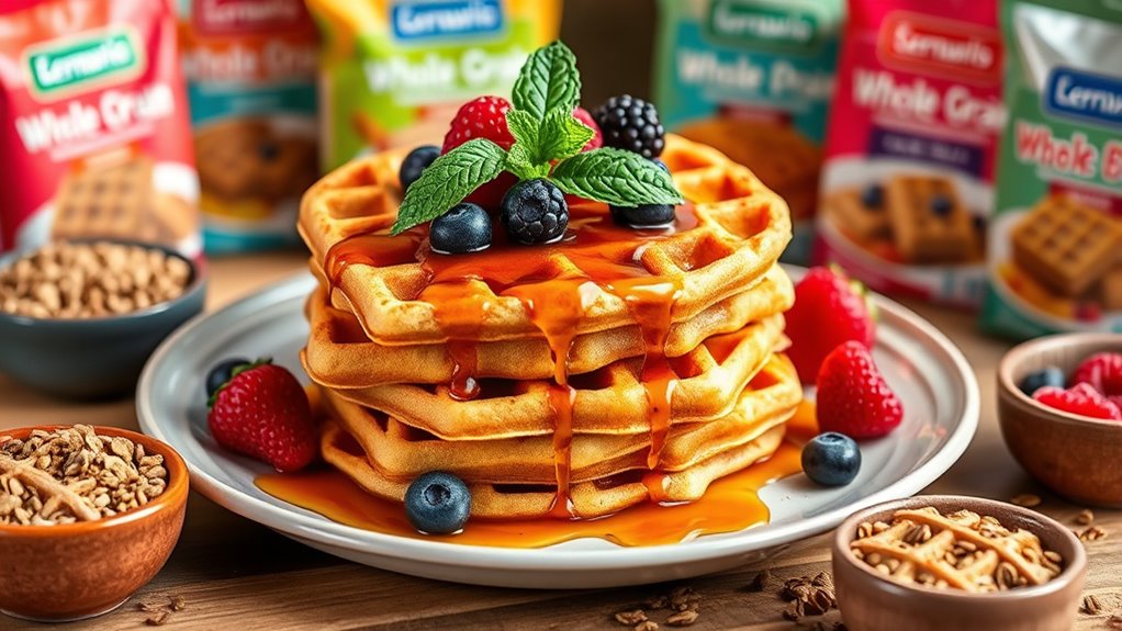 top healthy whole grain waffle mixes