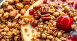top nut crumble dessert toppings