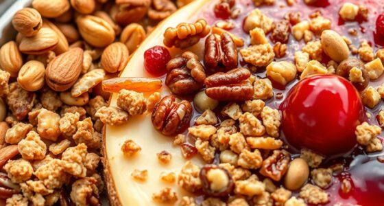 top nut crumble dessert toppings