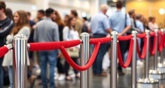 top queue barrier stanchion options