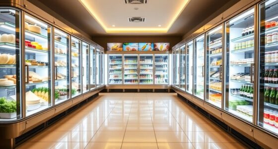 top refrigerated display cases
