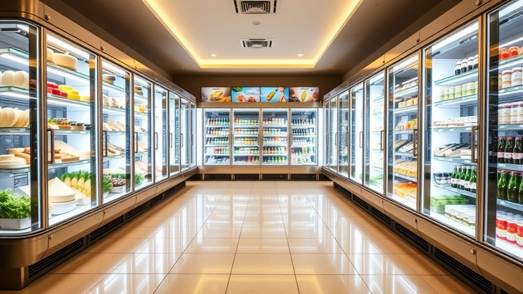 top refrigerated display cases