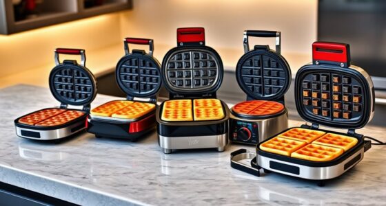 top removable plate waffle makers