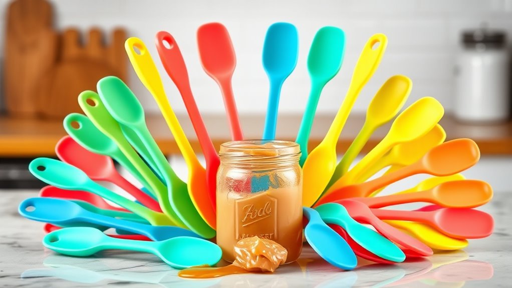 top silicone jar spatulas