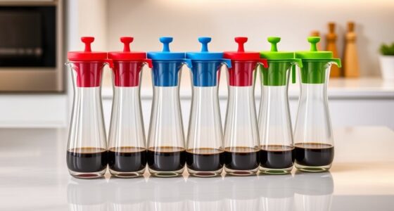 top space saving syrup containers
