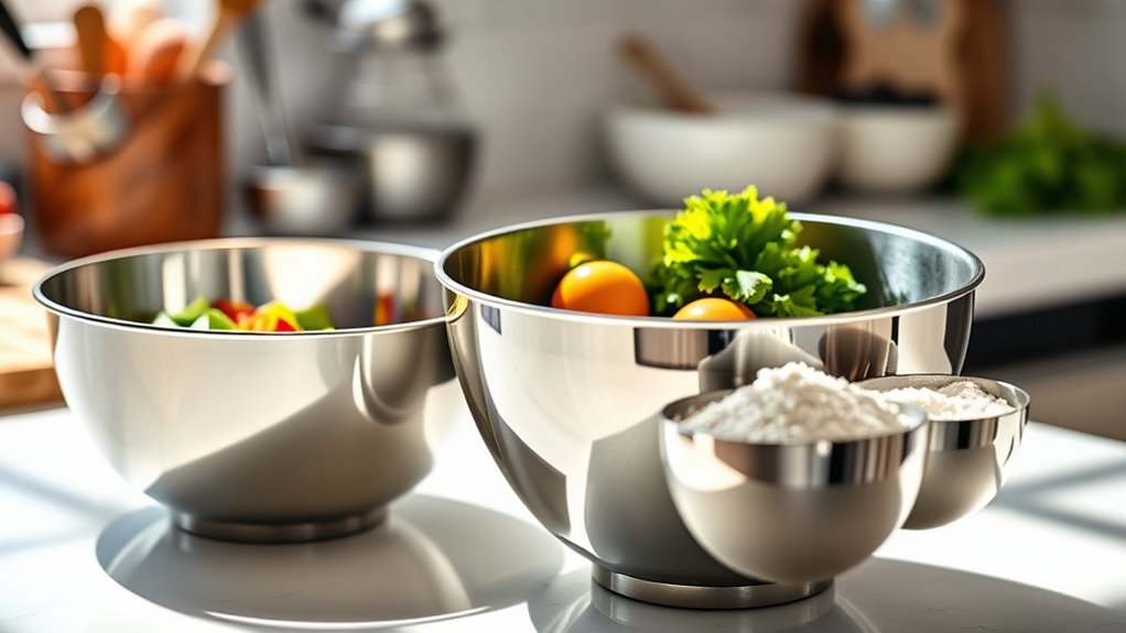 top stainless steel mixing bowls