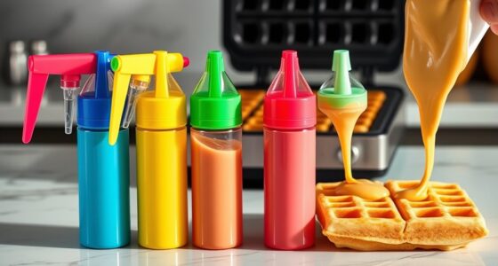 top waffle batter squeeze bottles