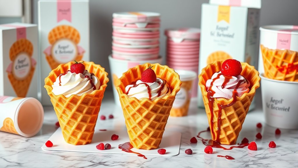 top waffle cone bowl kits