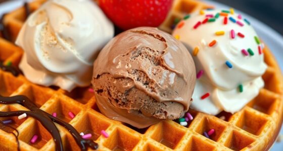 top waffle ice cream scoops